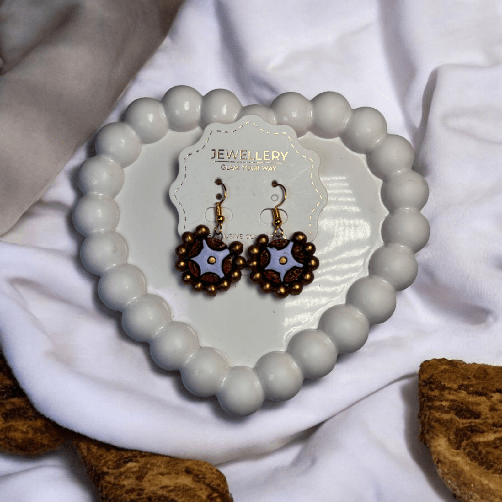 Rustic Bloom Dangle Earrings