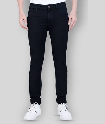 HJ HASASI - Black 100% Cotton Regular Fit Men's Jeans ( Pack of 1 )