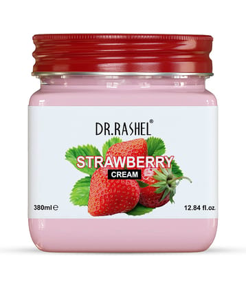 DR RASHEL Strawberry Face and Body Cream for soft skin for all types of skin (380 ml , Pack of 1)