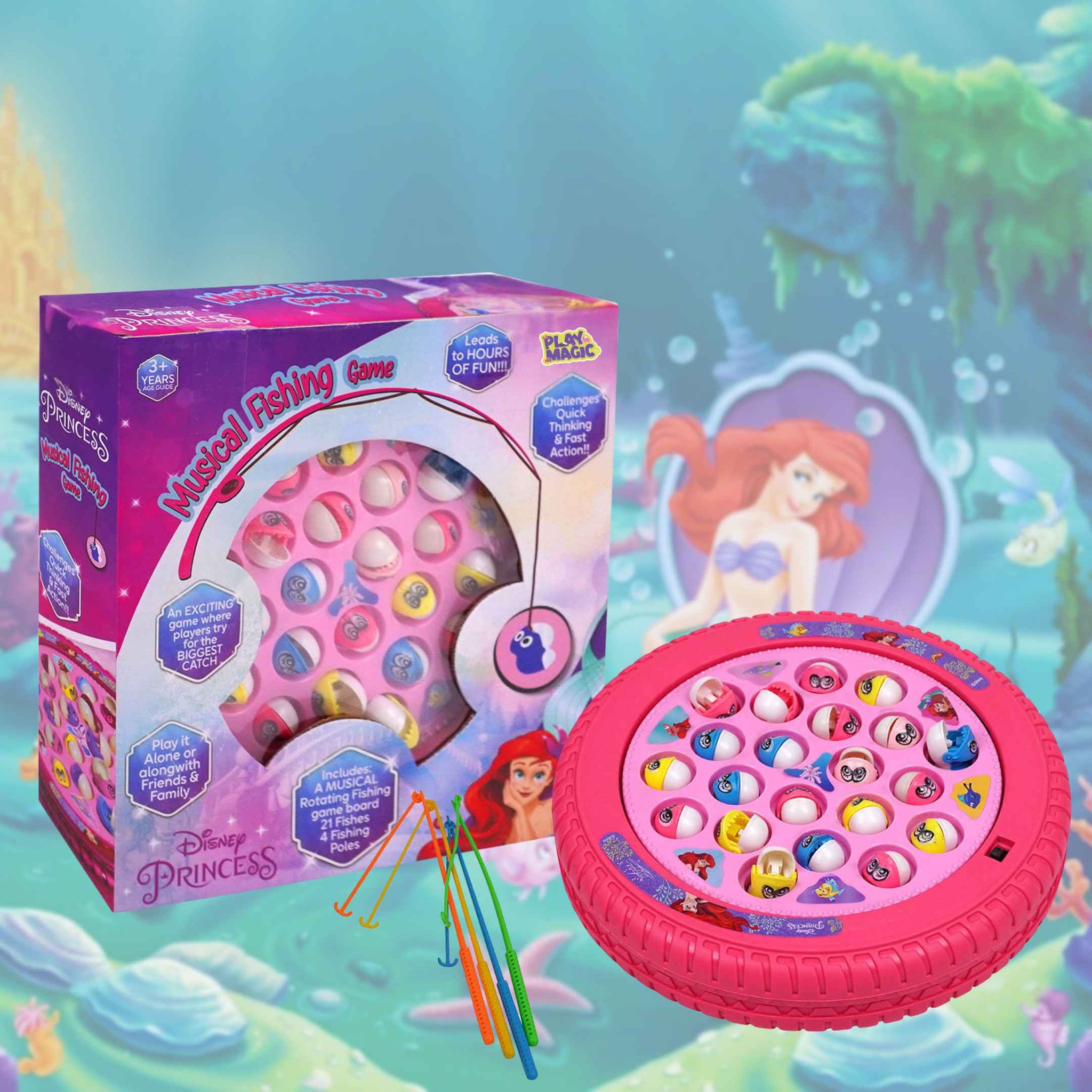 PlayMagic Fishing Game Princess - 21 pcs