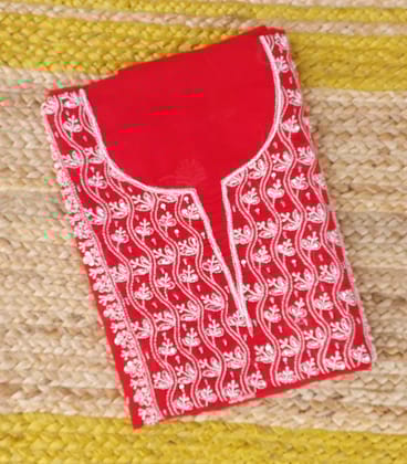 Cotton Kurta - Red