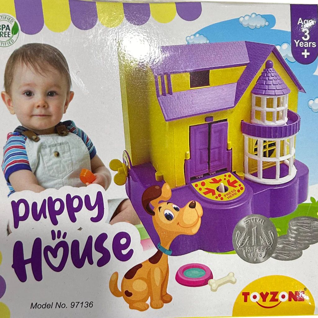 Puppy House Toys House Of Puppy Coin Collecting Piggy Bank -Money bank For Kids