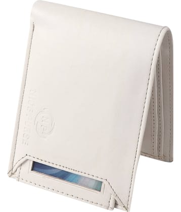 Nice Purse White PU Men's Two Fold Wallet ( Pack of 1 )
