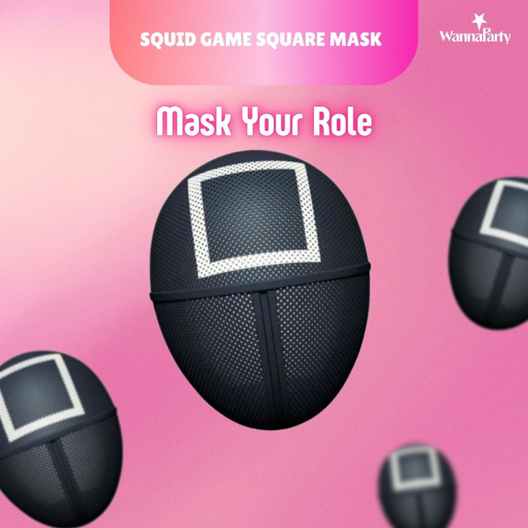 SQUID Game Workers Mask Square Shape
