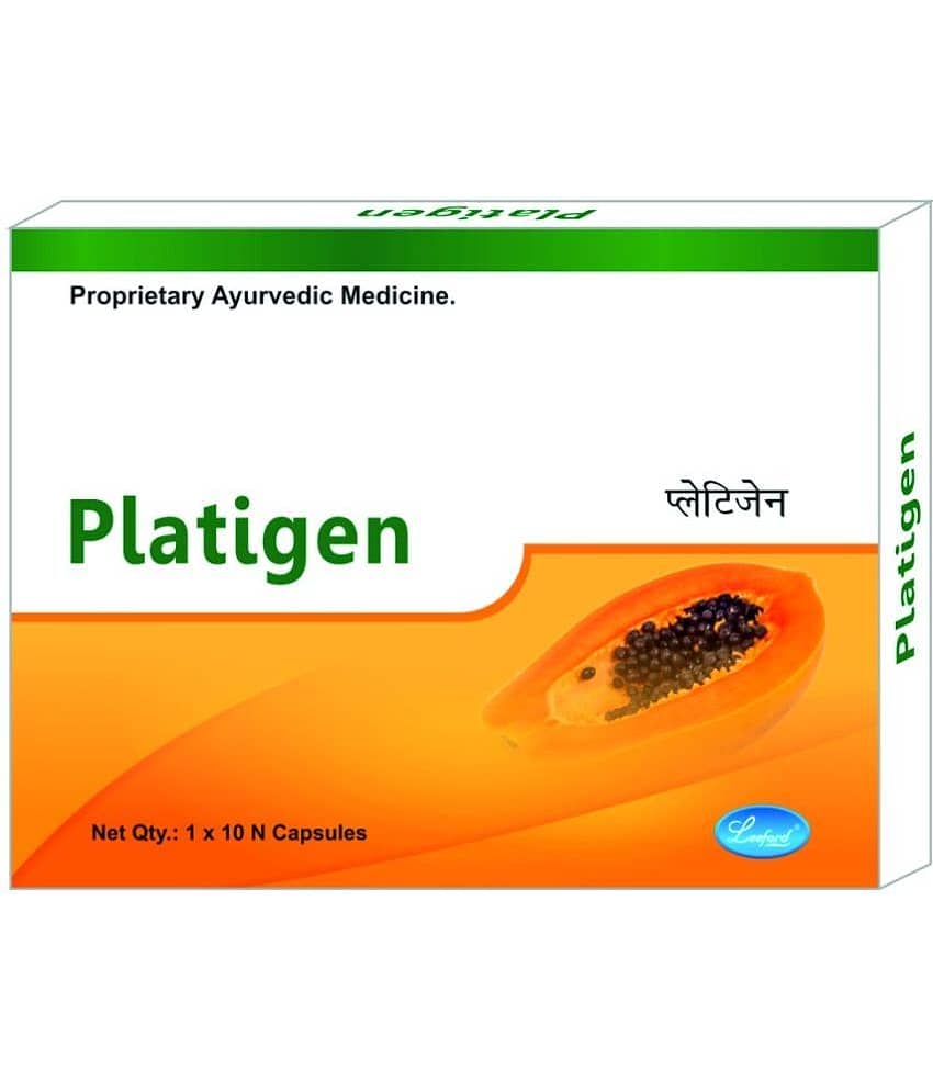 Leeford Platigen Platelet Enhancer Capsules | Supports in Dengue | 10 Capsules
