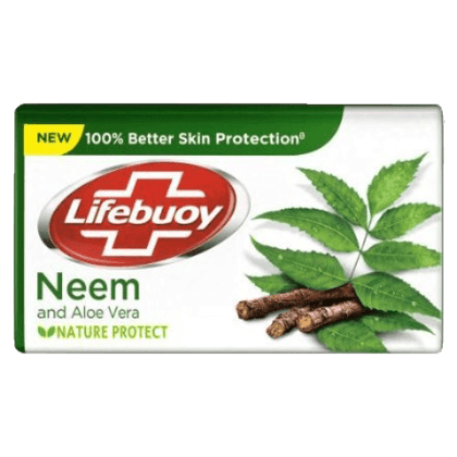 Lifebuoy Bathing Soap Neem And Aloe Vera 100% Better Skin Protection 125g