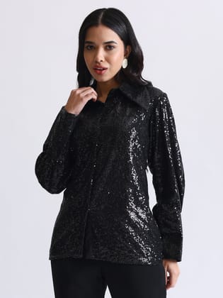 Sequins Shirt-XS