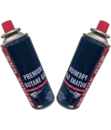 Gadget Deals-pack of 2-225g each Portable High Pressure Gas Canister Can Easy to use Perfect Suitable to Small Stove, Torch and camping