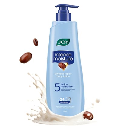 Joy Intense Moisture Body Lotion 400ml | With Shea Butter, Jojoba & Vitamin E | For Normal to Dry Skin | Dryness Repair & 24 Hour Softness | Non Sticky & Non Greasy Joy Intense Moisture Body Lotion 400ml | With Shea Butter, Jojoba & Vitamin E | For Norma