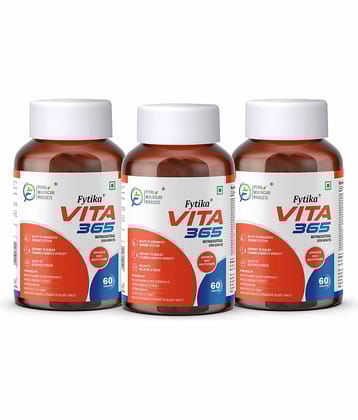 Fytika Vita 365, 3 in 1 Multivitamin- 3x60 Tabs (Pack of 3)