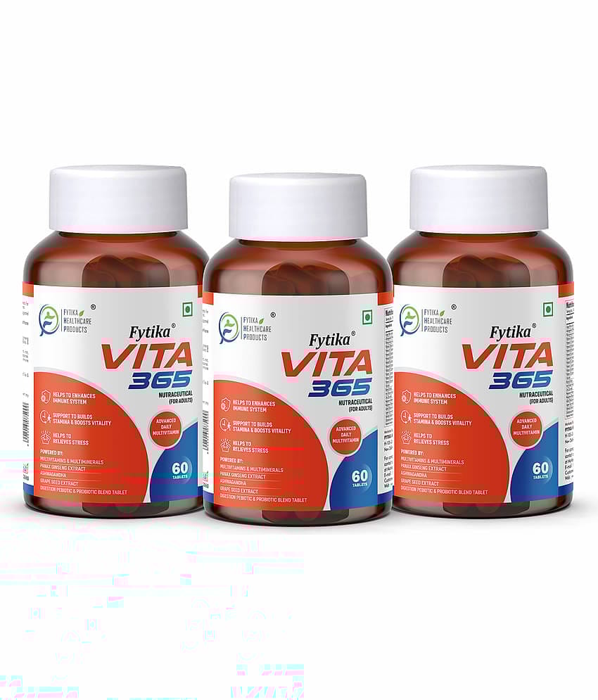 Fytika Vita 365, 3 in 1 Multivitamin- 3x60 Tabs (Pack of 3)