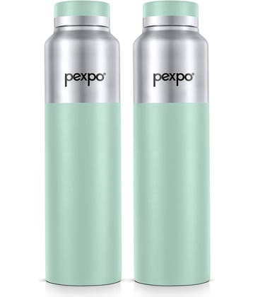 Go24 CROWN Black Stainless Steel Water Bottle 950 mL ( Set of 1 )