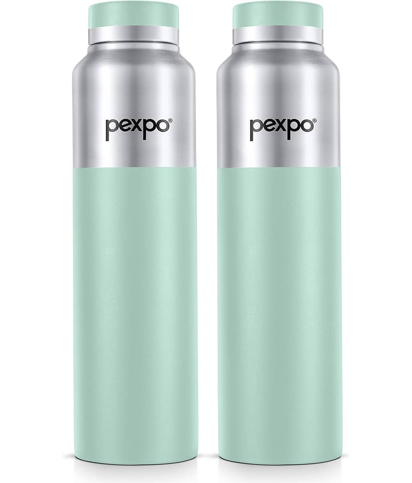 Go24 CROWN Black Stainless Steel Water Bottle 950 mL ( Set of 1 )