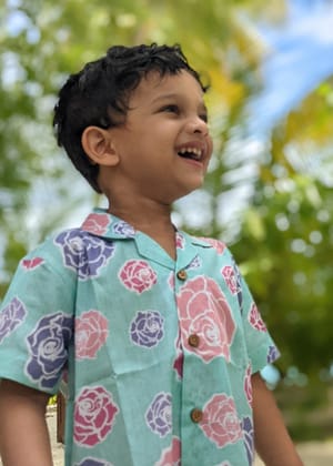 Cotton Beach Shirt | Rose Blush-0-6M
