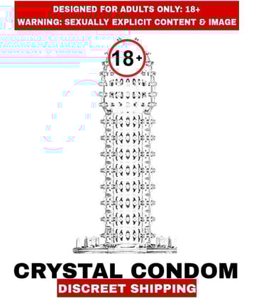 Premium Quality soft stretchy silicone Reusable Condoms Men's Crystal Condoms