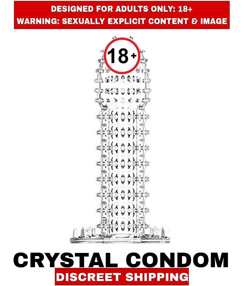 Premium Quality soft stretchy silicone Reusable Condoms Men's Crystal Condoms