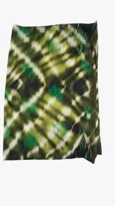 'Stunning Green and White Line Saree with Blouse Set'