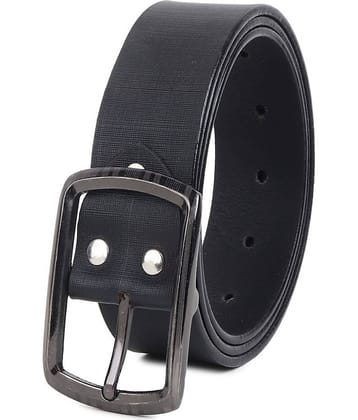 Loopa - Black Leather Men's Formal Belt ( Pack of 1 )