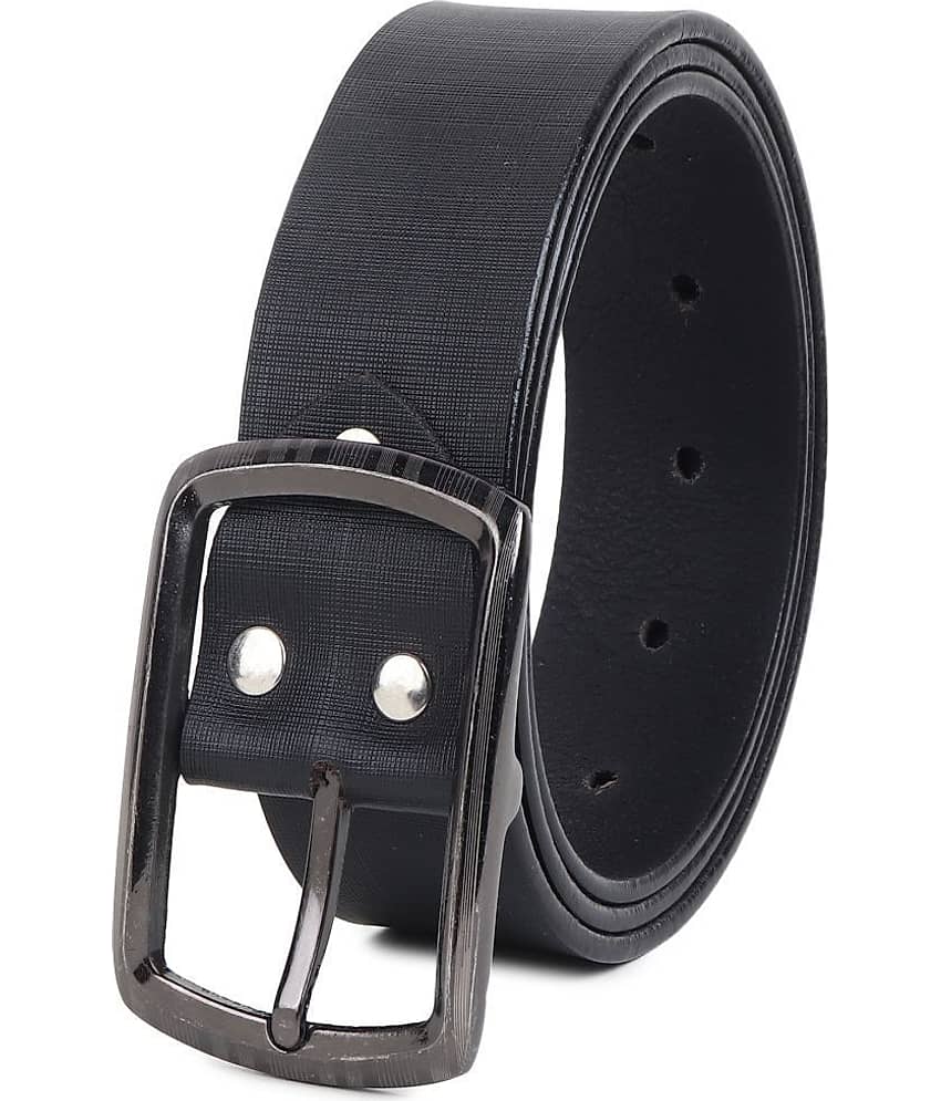 Loopa - Black Leather Men's Formal Belt ( Pack of 1 )