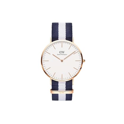 Daniel Wellington Men 40 mm Size White Dial Analogue Watch- DW00100004-White