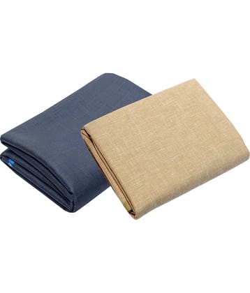 KUNDAN SULZ GWALIOR Multi Cotton Blend Unstitched Shirts & Trousers 1 Pant & 1 Shirt Pc For Men's