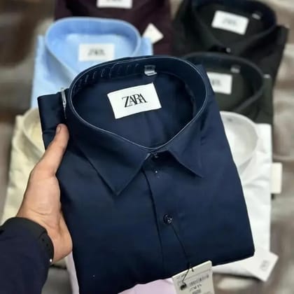Zara Man's Shirt Premium 100% Quality ( SIZE : 44, COLOR : Green Vogue )