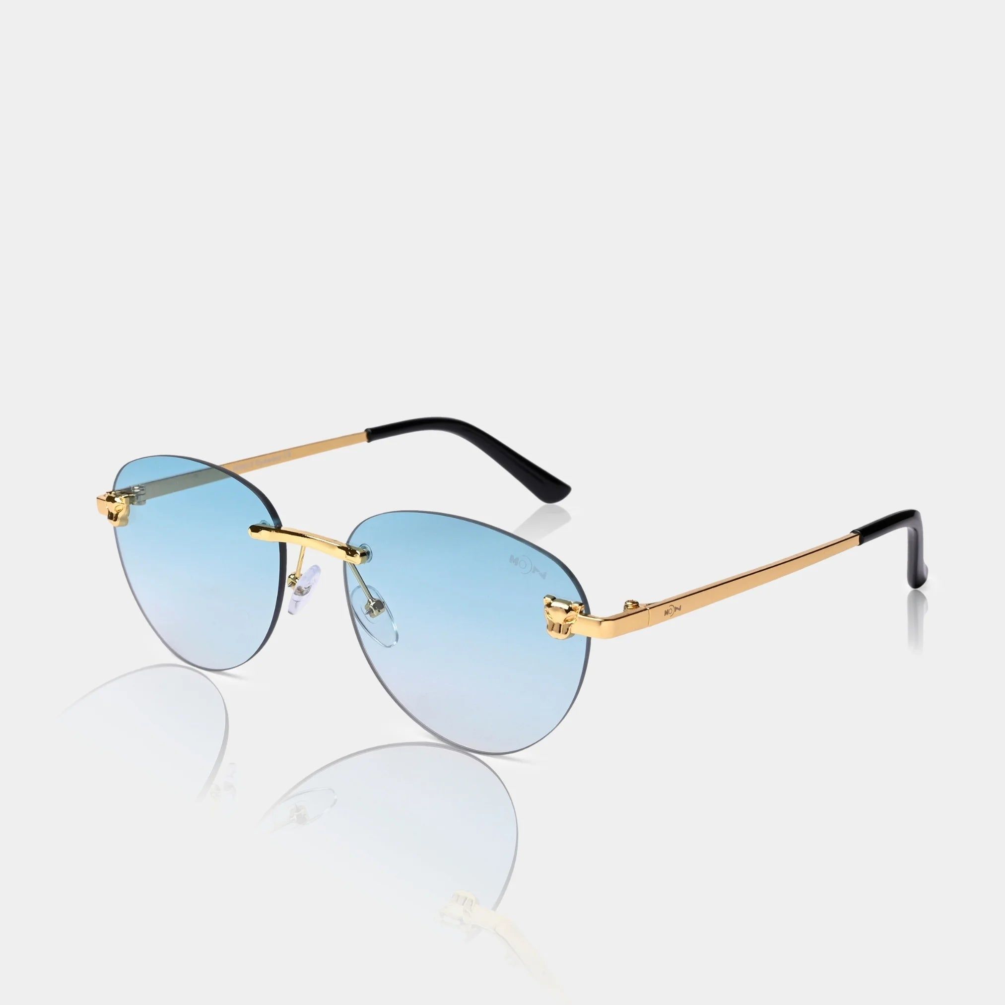 MOONX HIMALIA S2 - UV400 Rimless Oval Sunglasses