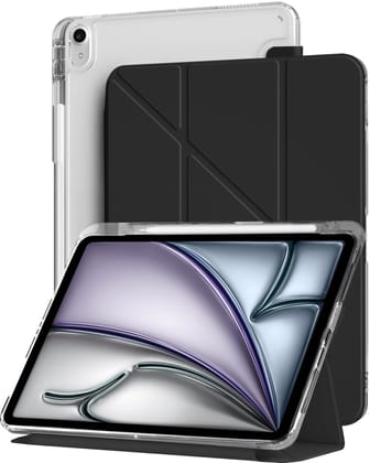 Vaku Luxos ® TRANSLUVO Y-FOLD iPad (A16) 11th/10th Generation (2025/2022) Free-Angle Viewing with Adjustable Stand 11-inch/10.9-inch Pencil Holder Case
