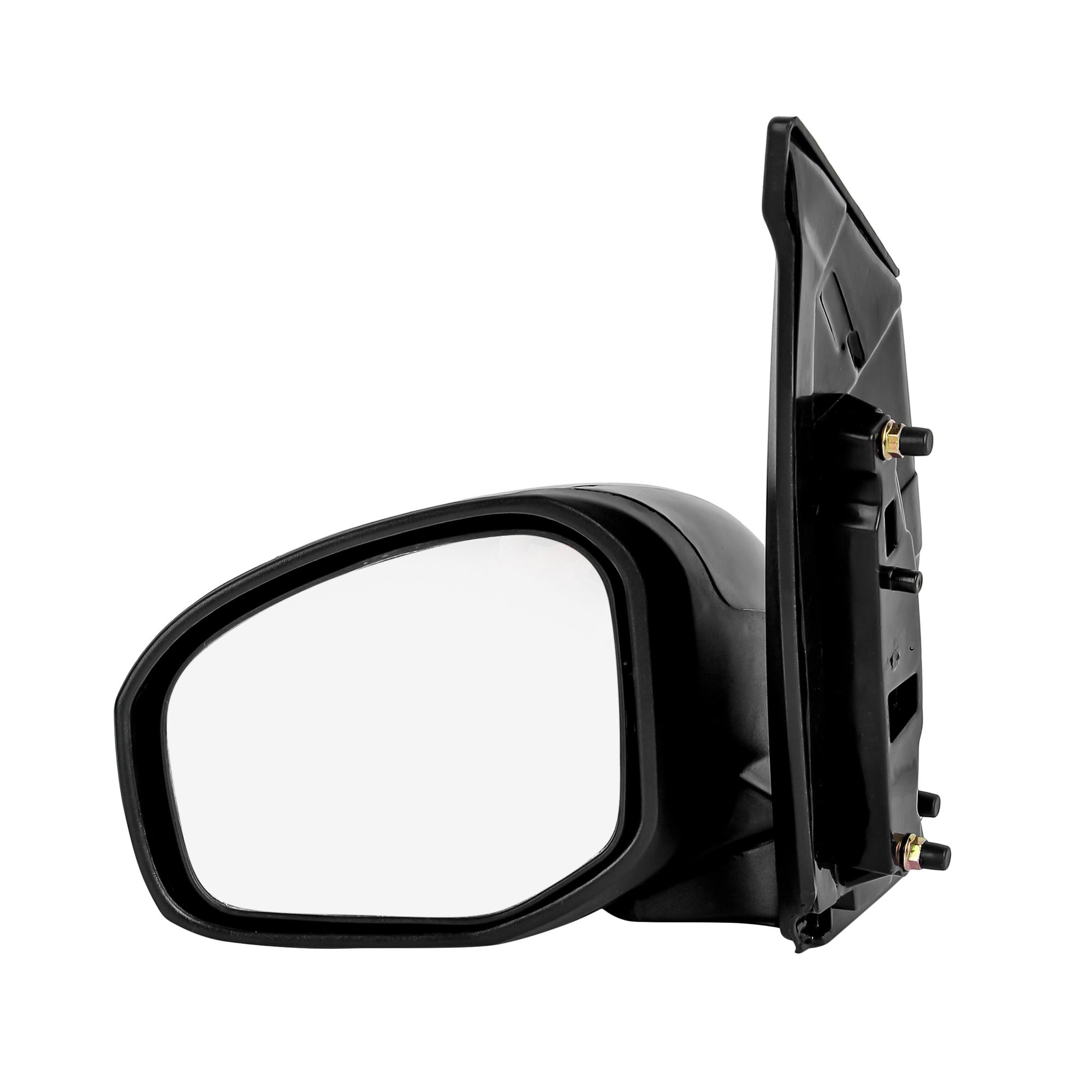 RMC Car Side Mirrors Suitable For Honda Amaze/Mobilio/Brio (2011-2018) (ABS & Glass) | Without lever | Non Auto Fold | Manually Operated | Without Indicator (Black) LEFT SIDE (PASSENGER SIDE)