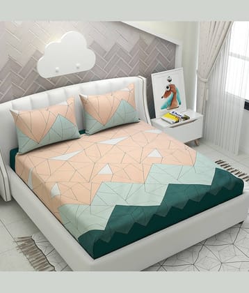 Apala Microfiber King Bedsheet ( Blue )