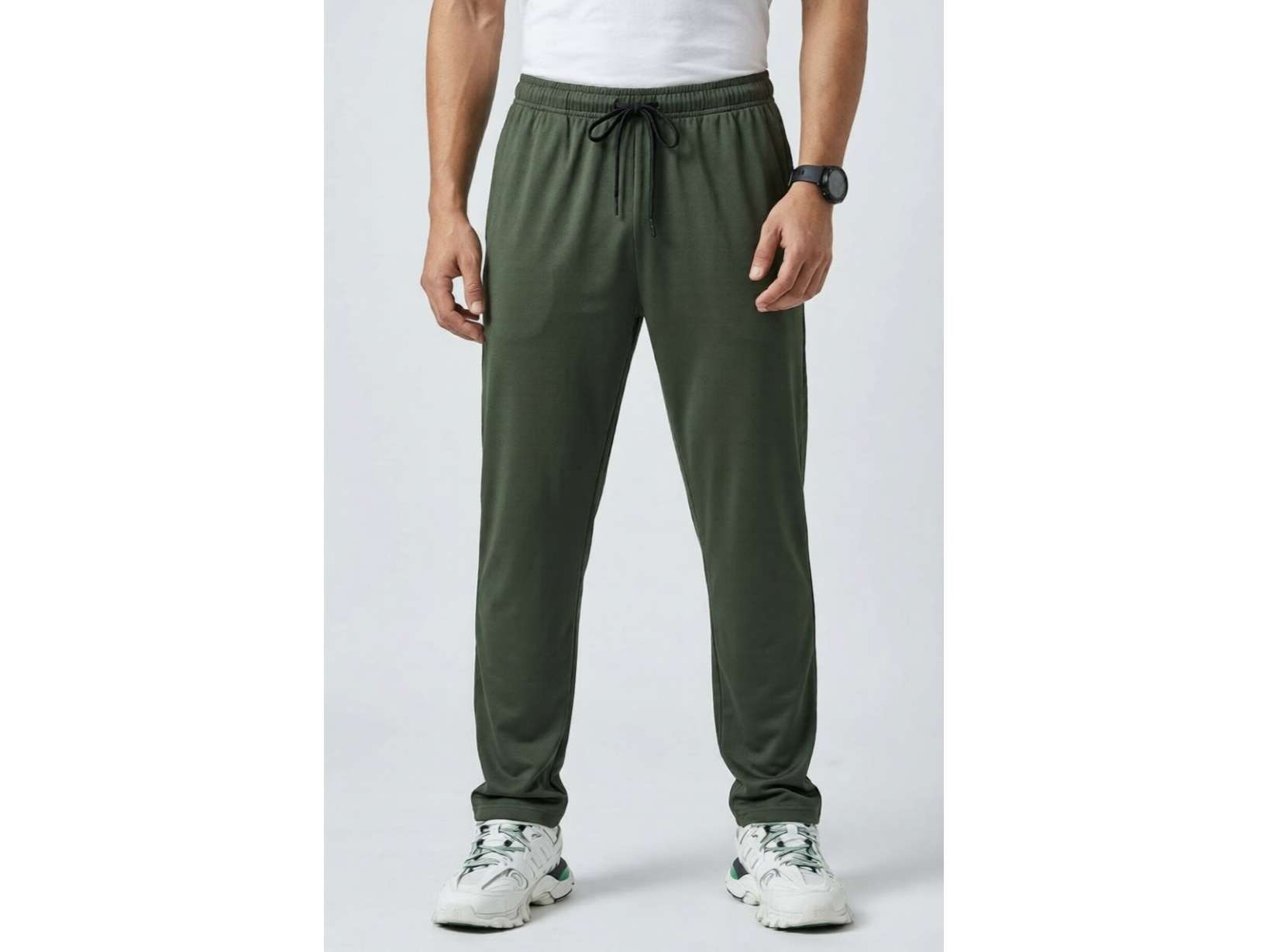 Stud & Gracy Men Regular Fit Dry Fit Training Track Pants Olive Green - S - 30
