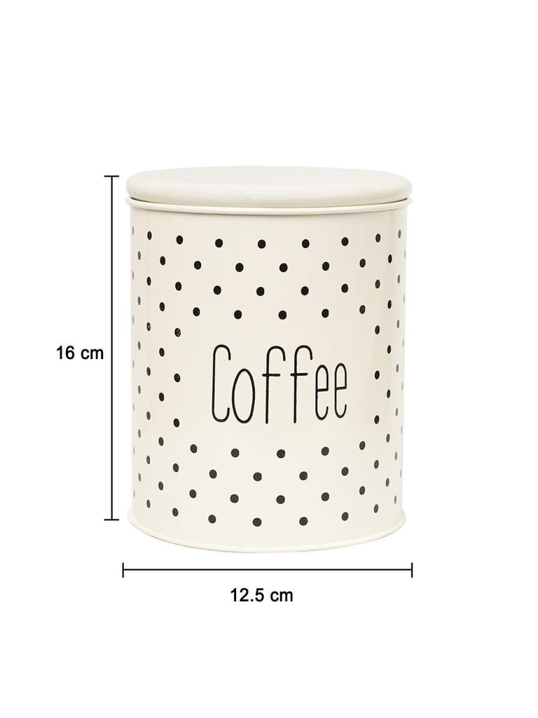 Stylish Ivory Coffee Jar