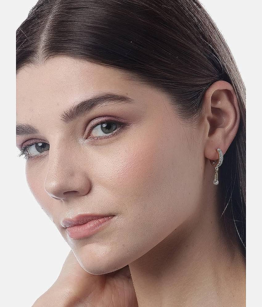 YOUBELLA Gold Danglers Earrings ( Pack of 1 )