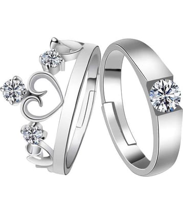 Silver Shine - Silver Rings Combo (Pack of 1)