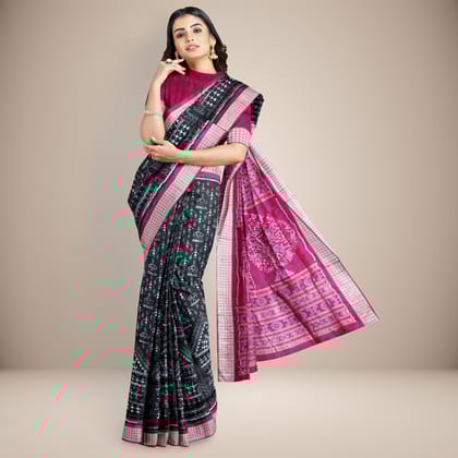 Tribal Motif Sambalpuri Silk Saree Tribal Motif Sambalpuri Silk Saree