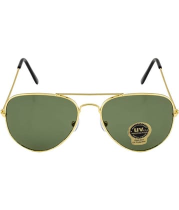 Fair-X - Gold Pilot Sunglasses ( Pack of 1 )