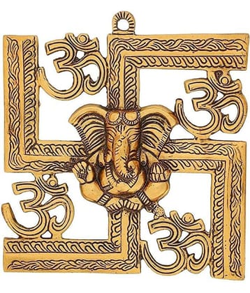 Green Tales - Brass Lord Ganesha Idol ( 22 cm )