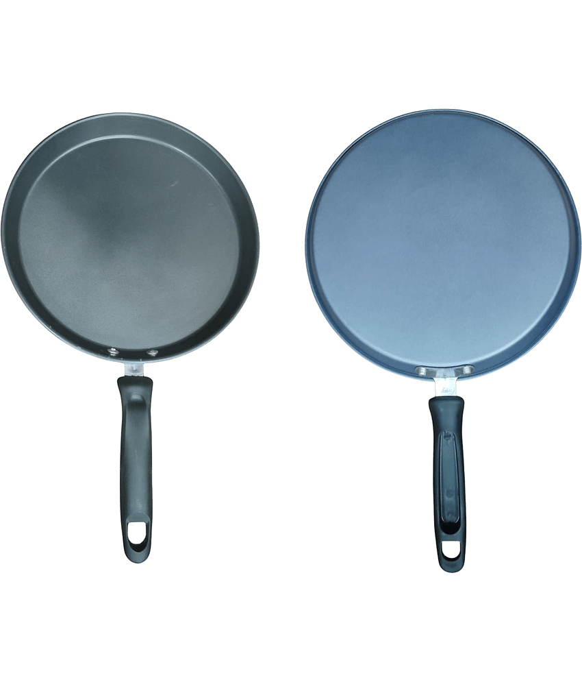 Shopeleven Tawa Non Stick Aluminium Dosa Tawa/Flat Tawa Copper Bottom Bakelite Handle 3 mm Thickness 24 cm Diameter