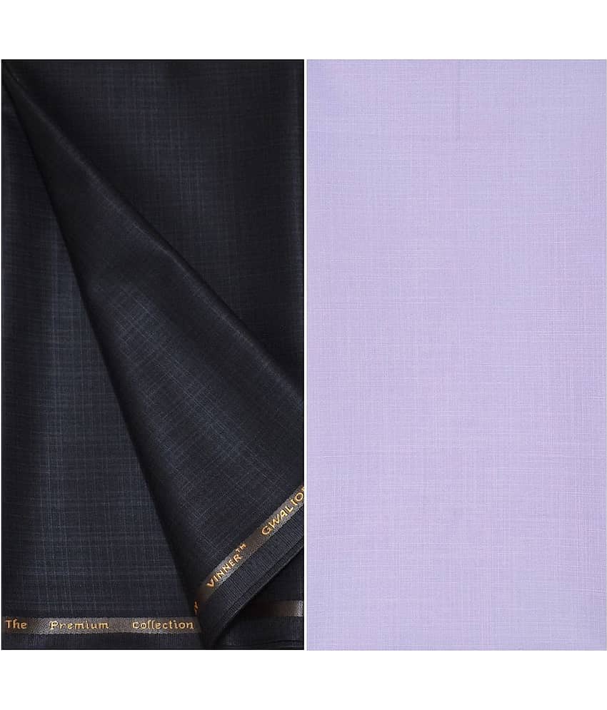 KUNDAN SULZ GWALIOR Multi Cotton Blend Unstitched Shirts & Trousers ( 1 Pant & 1 Shirt Piece )