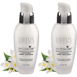 Lotus Herbals Whiteglow Intensive Skin Whitening  Brightening Serum + Moisturizer  30Ml ( Pack Of 2 )