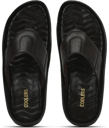 Liberty - Black Men's Leather Slipper