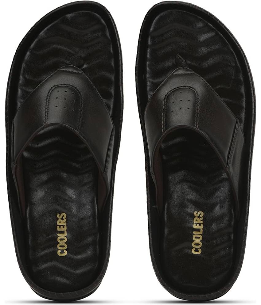 Liberty - Black Men's Leather Slipper
