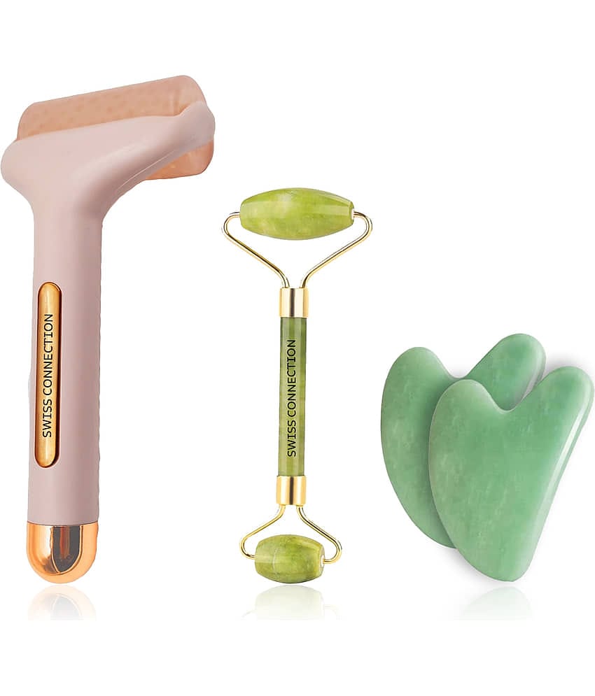 Swiss Connection Face Massger Ice Roller Jade Roller Gua-sha Multi-Purpose Use