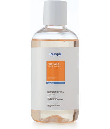 Re'equil Fruit AHA Face Wash for Hyperpigmentation & Skin Brightening 200ml ( Pack of 1 )