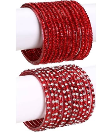 Somil - Maroon Bangle Set (Pack of 2)