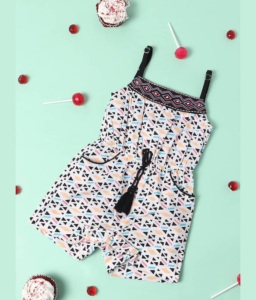 Nauti Nati Pack of 1 Baby Girls Polyester Jumpsuit ( Multicolor )