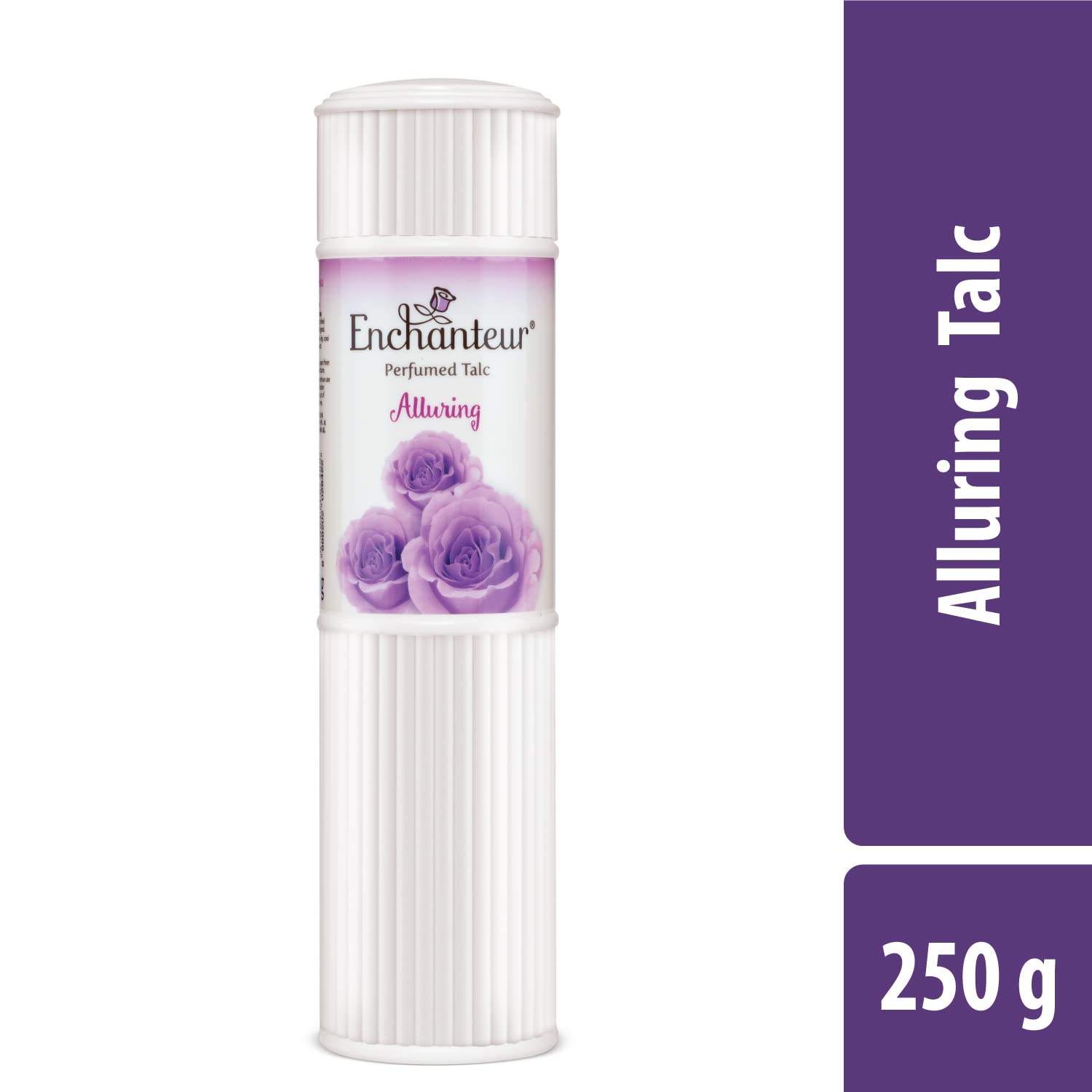 Enchanteur Alluring Perfumed Talcum Powder For Women With Classic Notes Of Roses, Sensual Sweet Smell, 250 G