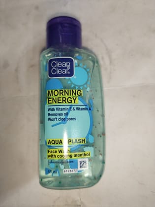 Clean & Clear Morning Energy Aqua splash Face wash With cooling menthol 