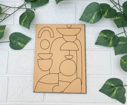 Dbeautify's MDF DIY Traditional Painting – Geometric Abstract
