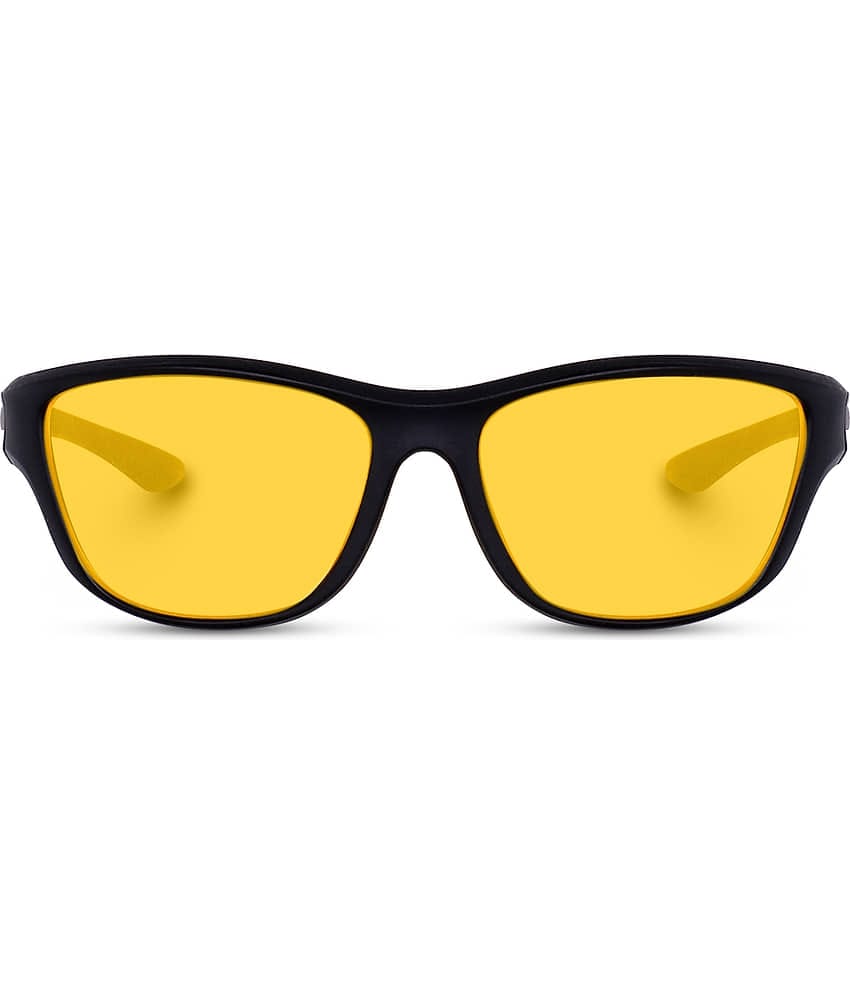 Kanny Devis - Black Wrap Around Sunglasses ( Pack of 1 )